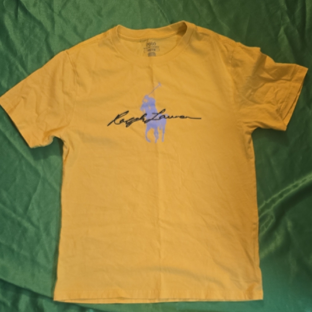 Ralph Lauren Men's Tee in Vibrant Yellow